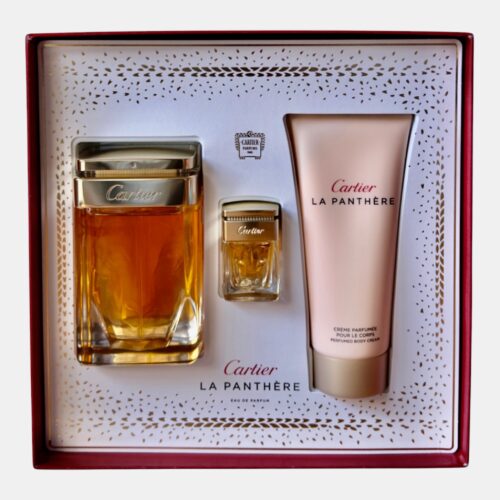 Coffret Cartier La Panthère Eau de Parfum 75 ml / Miniatura 6 ml / Crema Corpo 100 ml