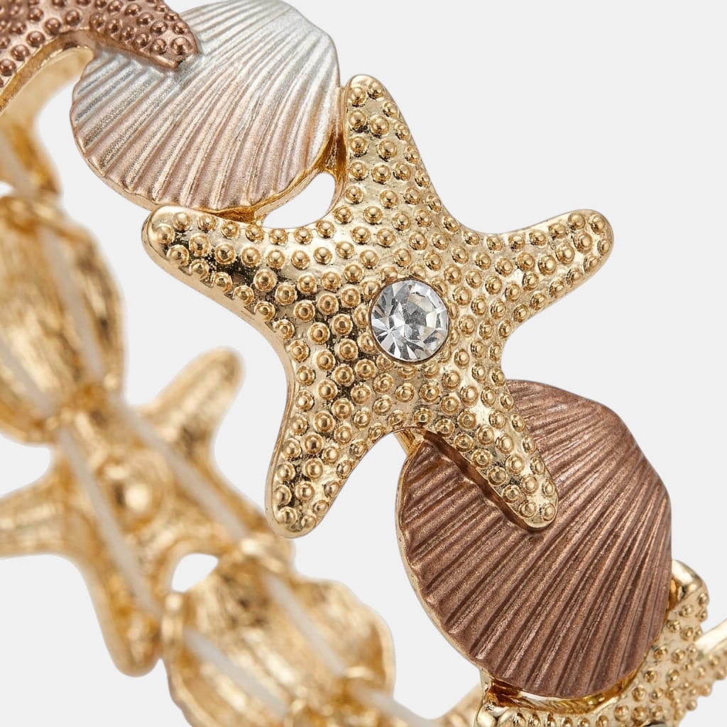 Elegante Bracciale a Tema Marino, Perfetto Per Chi Ama lo Stile Estivo Raffinato e Originale - immagine 3